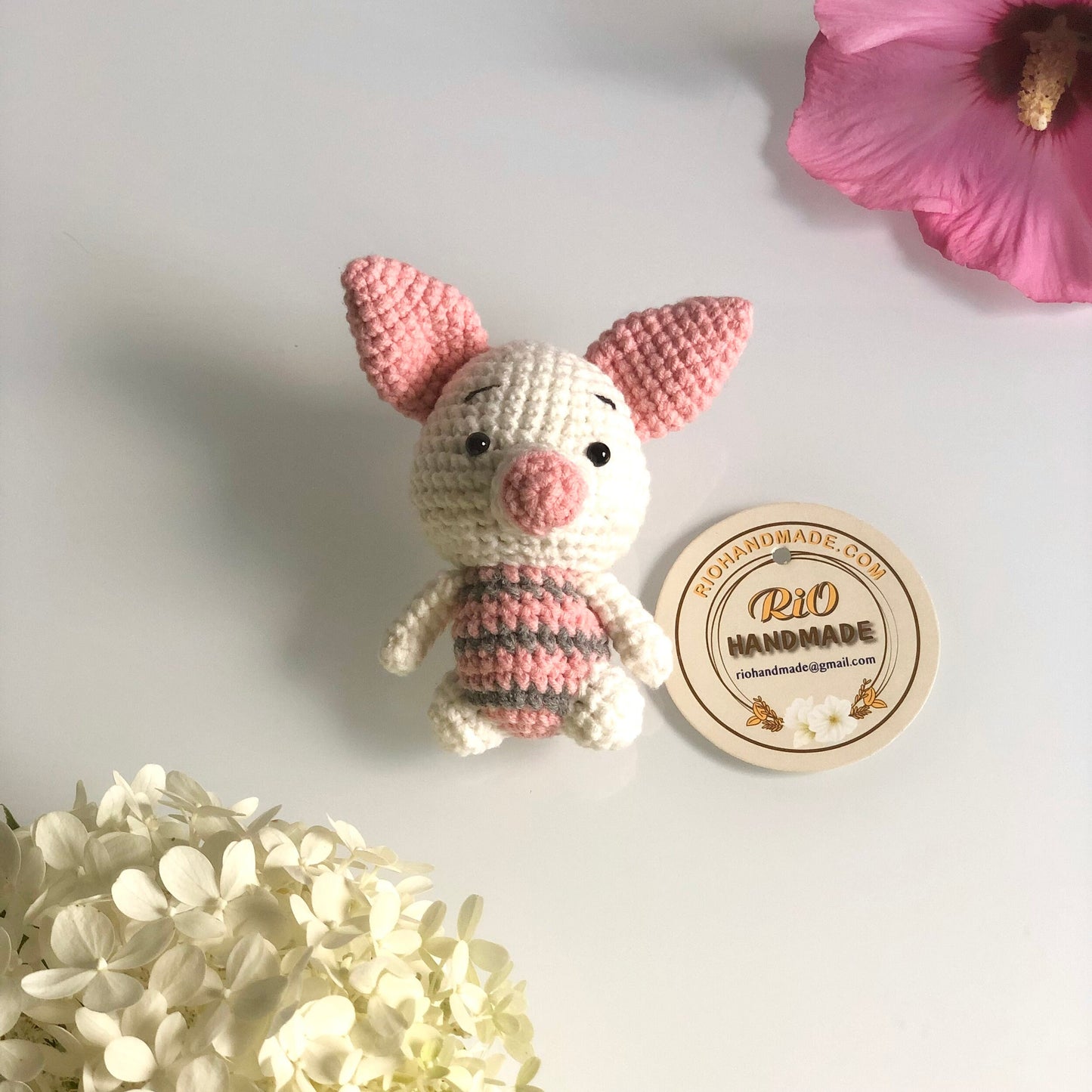 Handmade yarn cotton Winnie the Pooh inspired crochet, crochet animal keychain, amigurumi stuffed, cute, toy for toddler, kid, adult hobby,