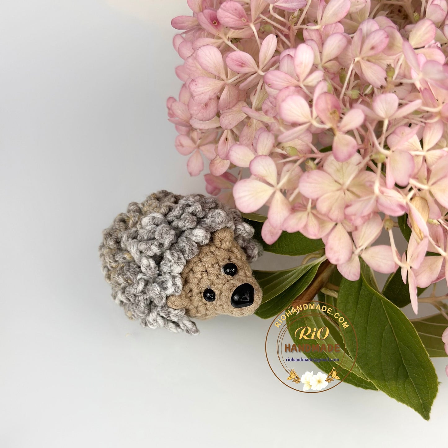 Ready To Ship, Rio Handmade Hedgehog Crochet Keychain, Amigurumi Hedgehog, Cute Gift, Crochet Car Hanging, Crochet Car Accessories