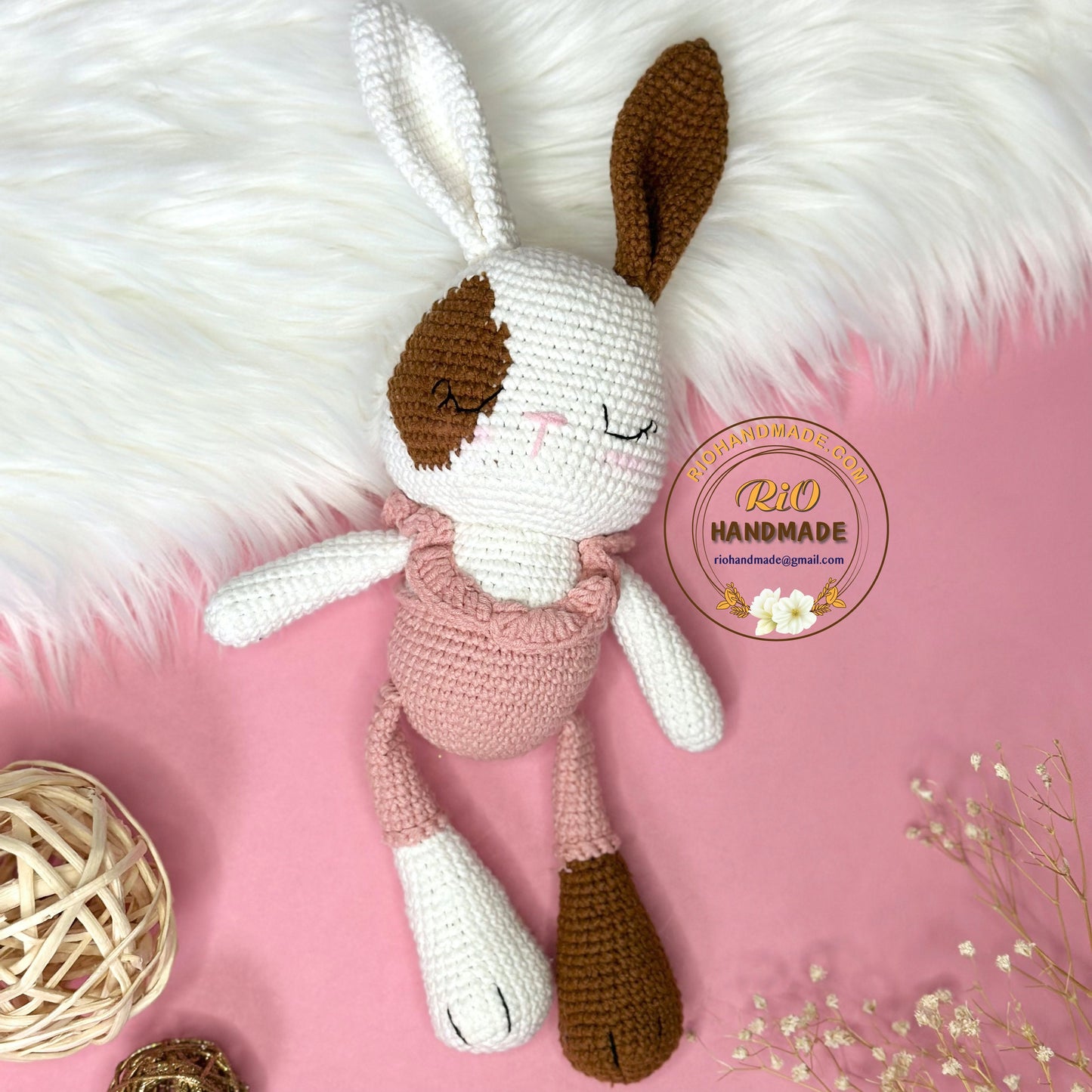 Handmade bunny crochet, amigurumi bunny , cute stuffed, soft toy for baby, toddler, kid, adult hobby