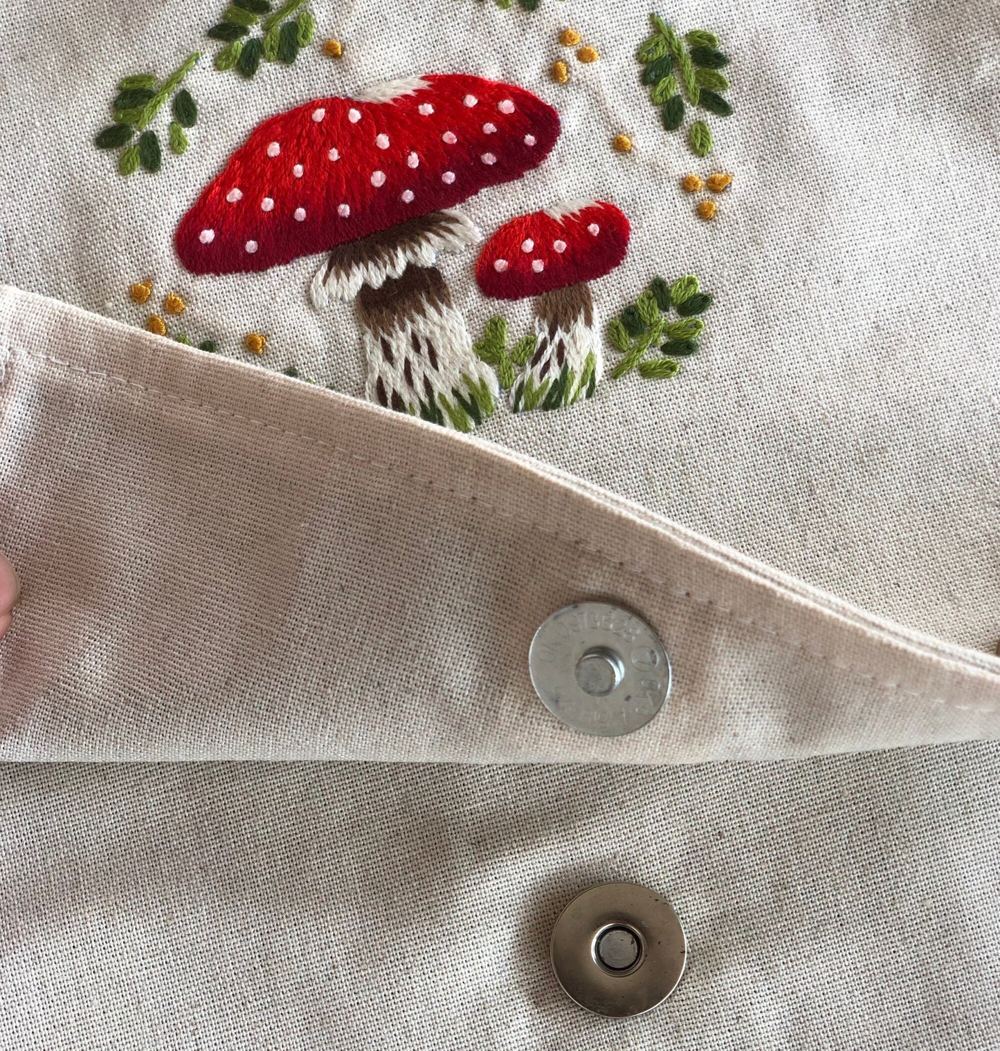 Hand Embroidered Linen Crossbody Bag, Linen Bag, Crossbody Bag