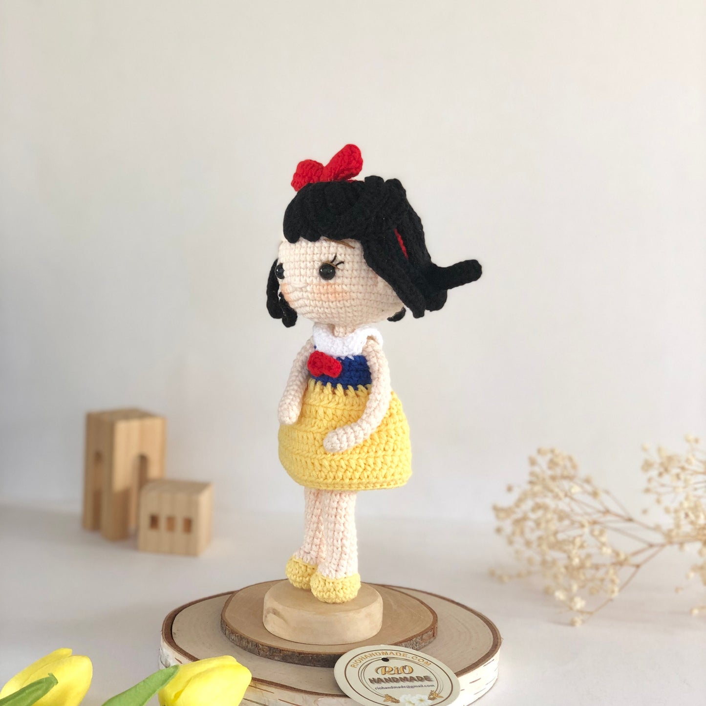 Handmade Princess Inspired Doll Crochet, Cute Princess, Amigurumi Princess Doll, Soft Toy For Baby, Kid, Adult Hobby