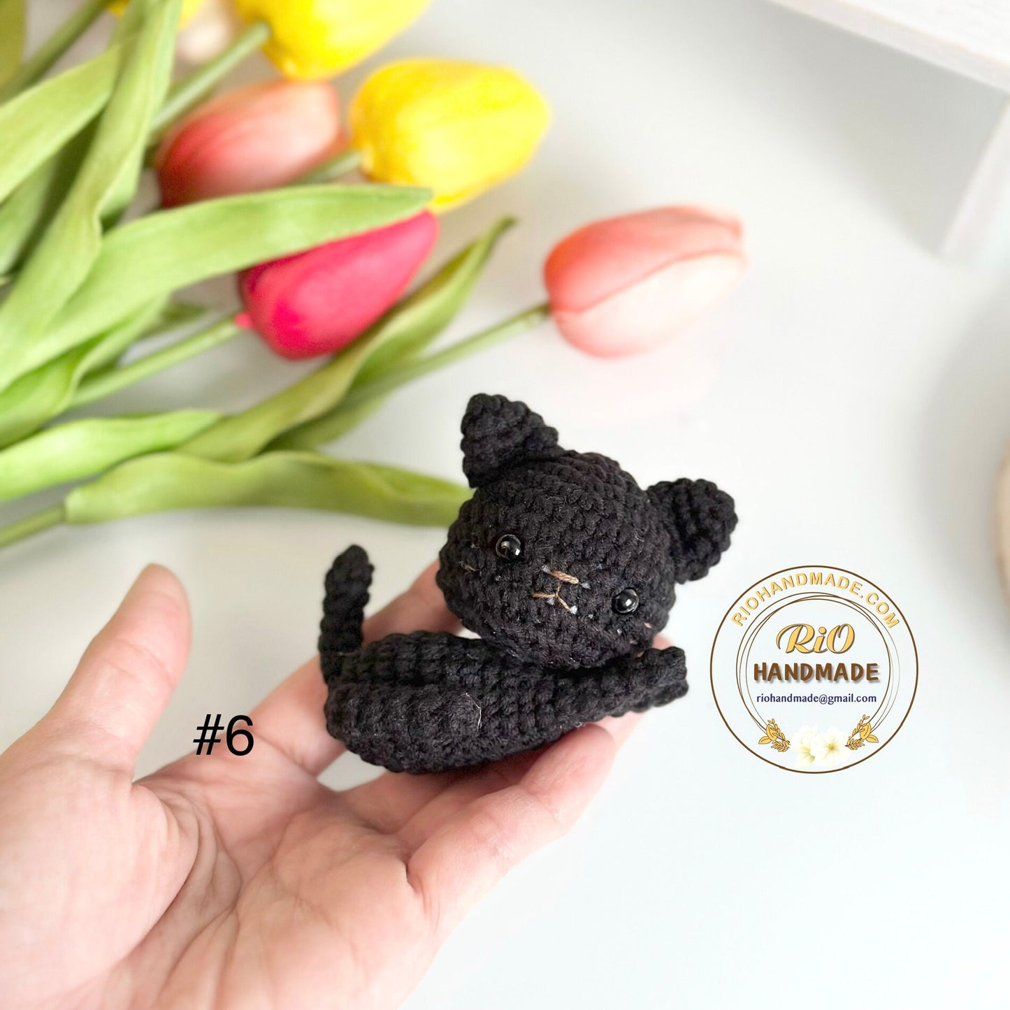 Handmade yarn cotton cat crochet, amigurumi cute little cat, home decor, cute keychain, adult hobby, perfect idea for gifts, present