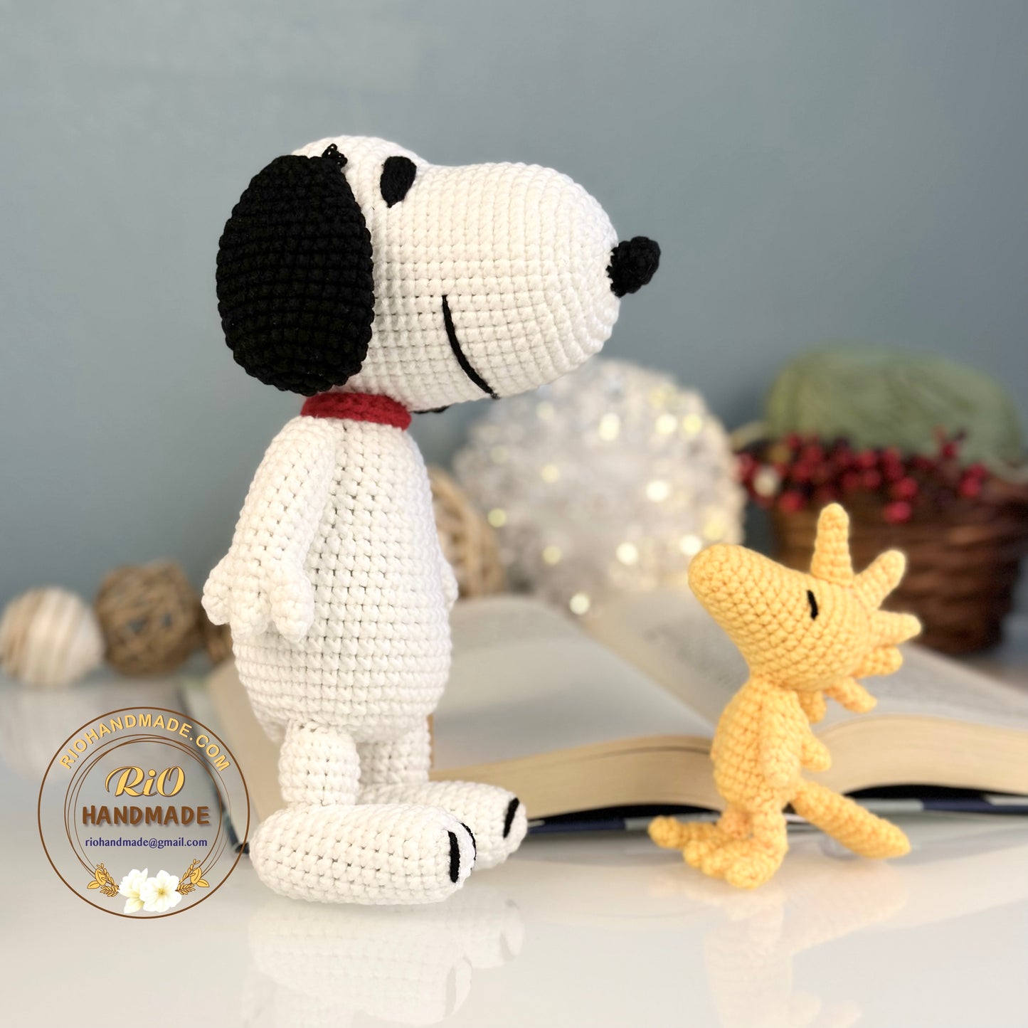 Ready To Ship, Handmade Snoopy Inspired Crochet, Amigurumi Woodstock Inspired, Cute Plush, Toy For Kid, Adult Hobby