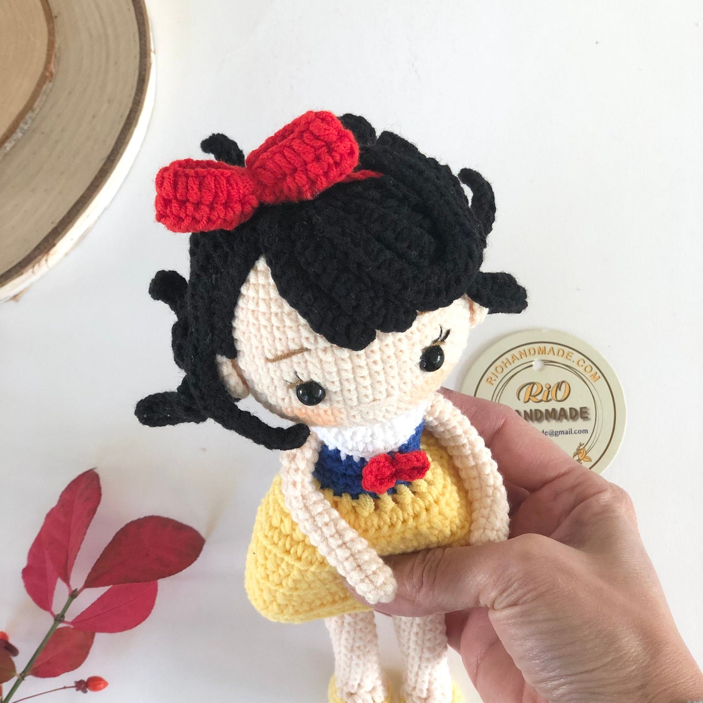 Handmade Princess Inspired Doll Crochet, Cute Princess, Amigurumi Princess Doll, Soft Toy For Baby, Kid, Adult Hobby