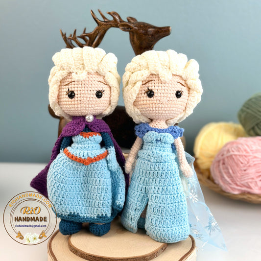 Handmade Princess Inspired Doll Crochet, Princess Doll, Amigurumi princess doll, Soft Toy For Baby, Toddler, Kid, Adult Hobby