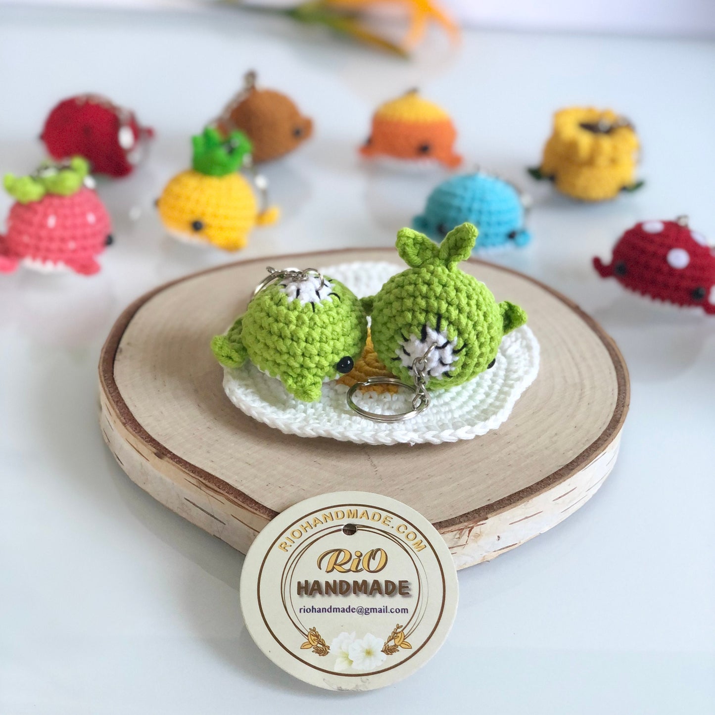 Handmade whale crochet keychain, Cute themed whale keychain, amigurumi, plushie toy, gift