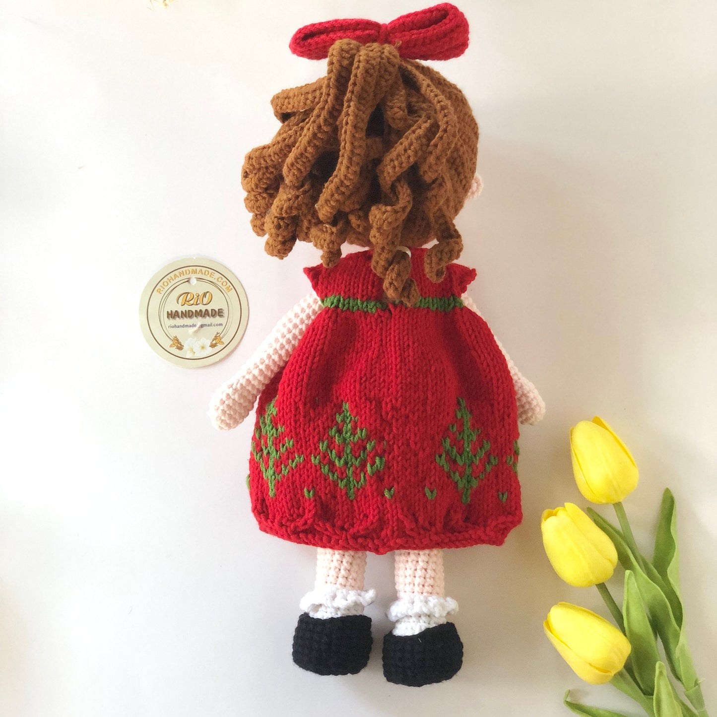 Handmade yarn cotton doll crochet, amigurumi, cute, soft toy for baby, toddler, kid, adult hobby