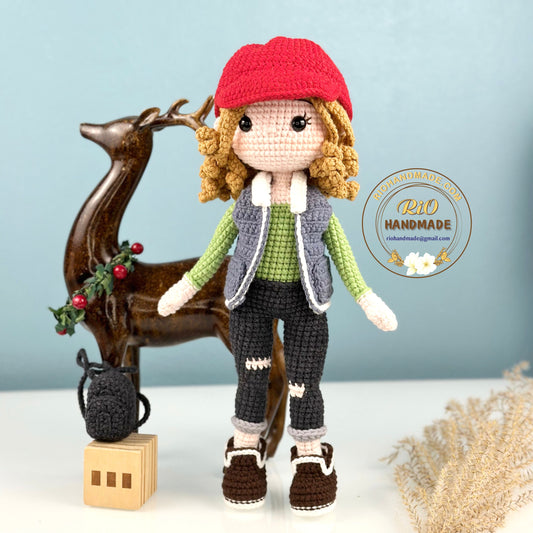 Ready To Ship Crochet doll with outfits, handmade doll, handmade yarn cotton doll crochet, amigurumi, cute,  toddler, kid, adult hobby