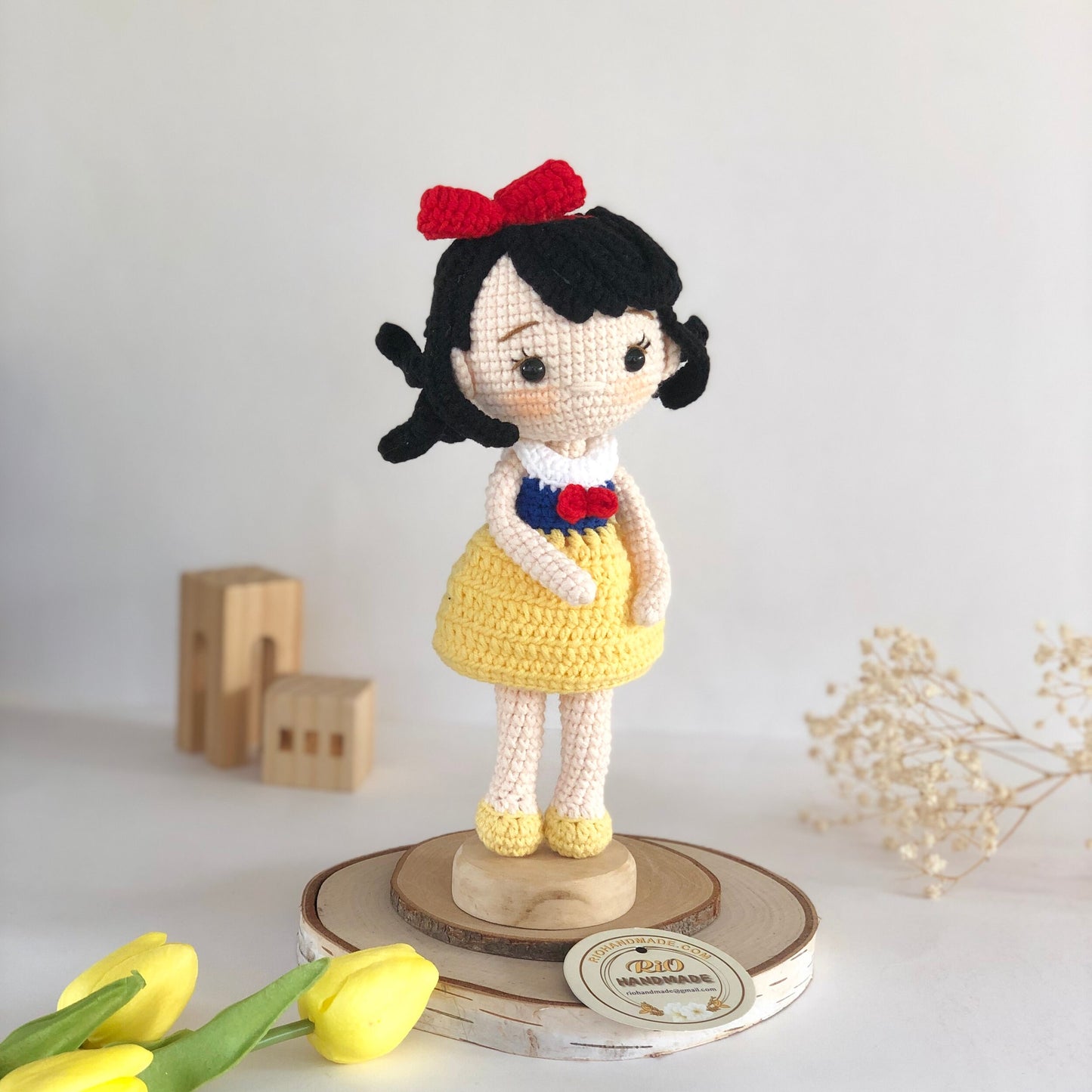 Handmade Princess Inspired Doll Crochet, Cute Princess, Amigurumi Princess Doll, Soft Toy For Baby, Kid, Adult Hobby