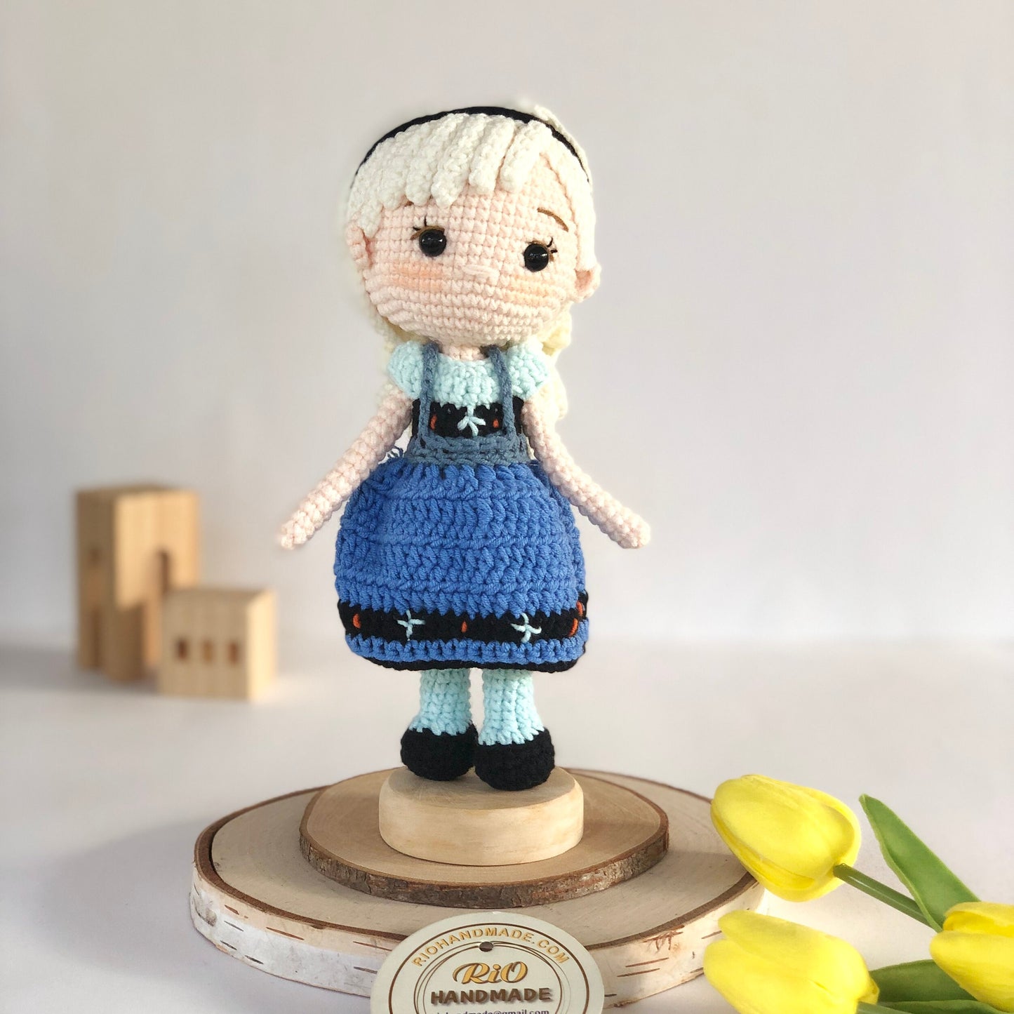 Handmade Princess Inspired Doll Crochet, Princess Doll, Amigurumi princess doll, Soft Toy For Baby, Toddler, Kid, Adult Hobby