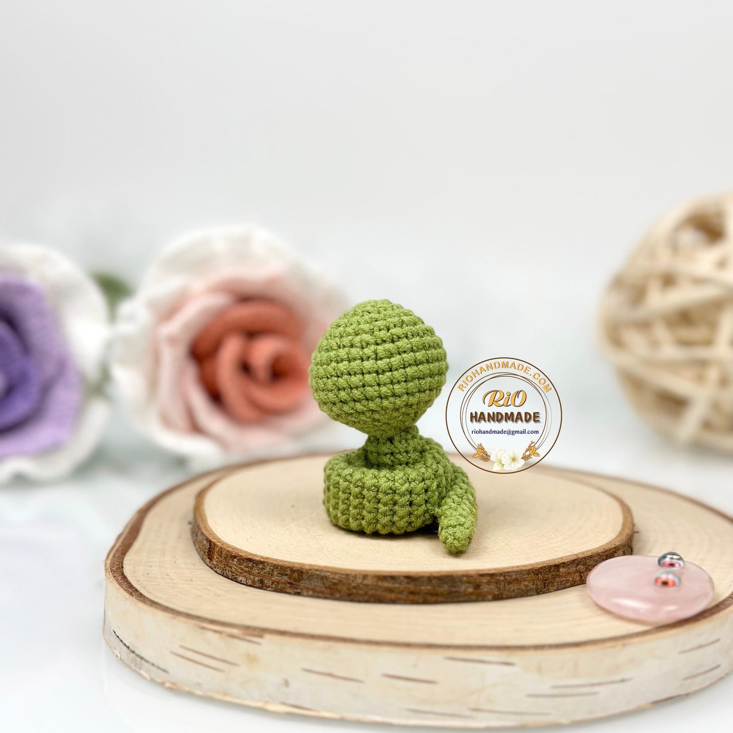 Rio Handmade yarn cotton snake crochet keychain, amigurumi snake, cute snake car rear view hanging, home decor, adult hobby