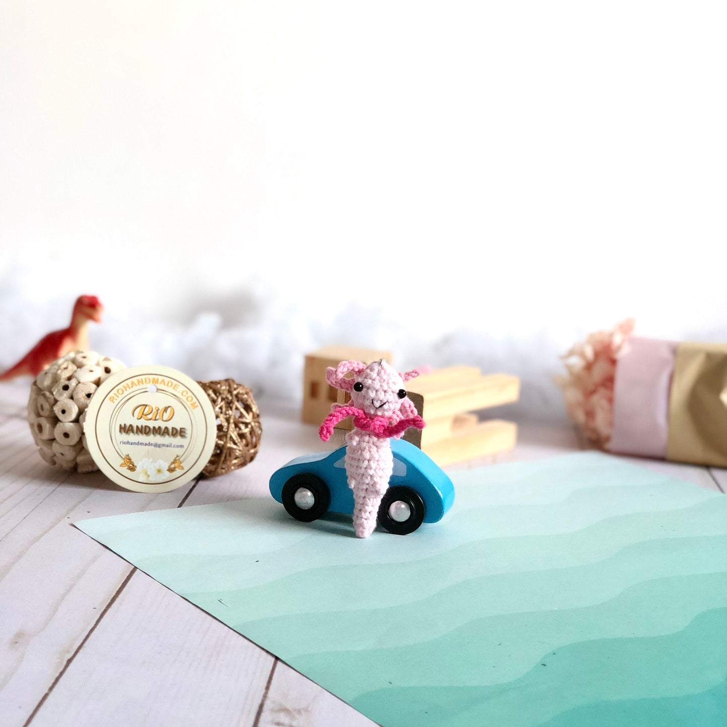 Handmade keychain, tiny Axolotl keychain, plushie toy, cute gift
