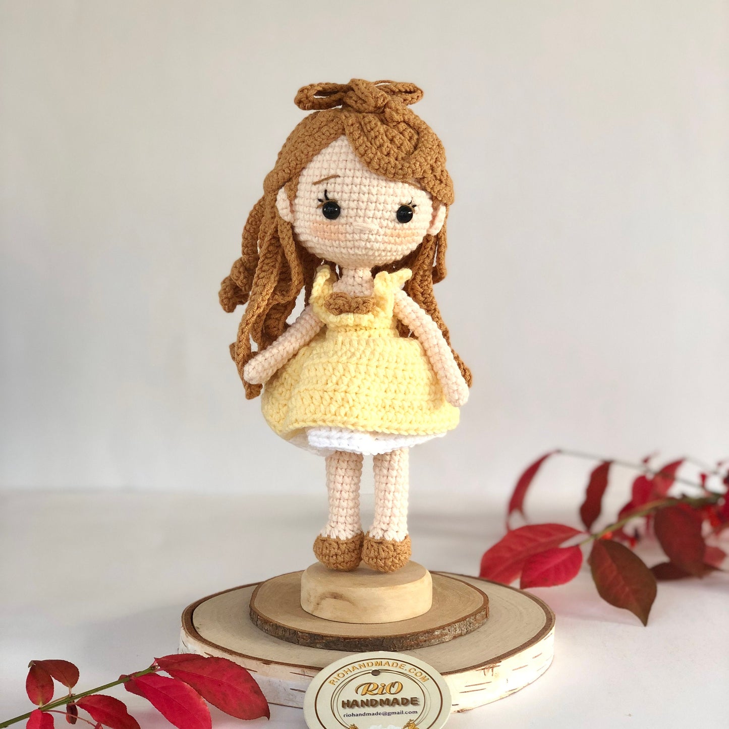 Handmade Princess Inspired Doll Crochet, Cute Princess, Amigurumi Princess Doll, Soft Toy For Baby, Kid, Adult Hobby