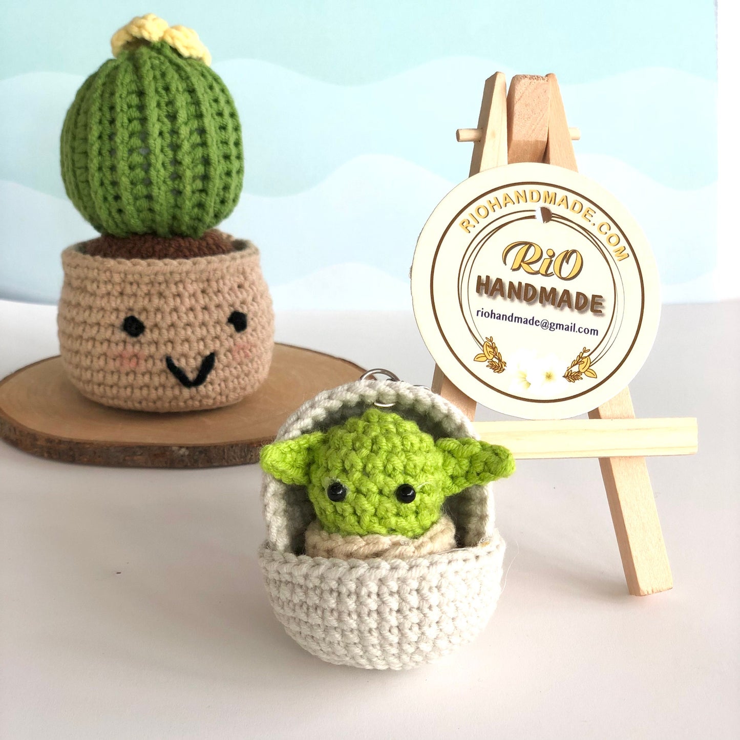 Rio Handmade, crochet keychain, car charm, amigurumi car hanging, plushie toy, cute gift