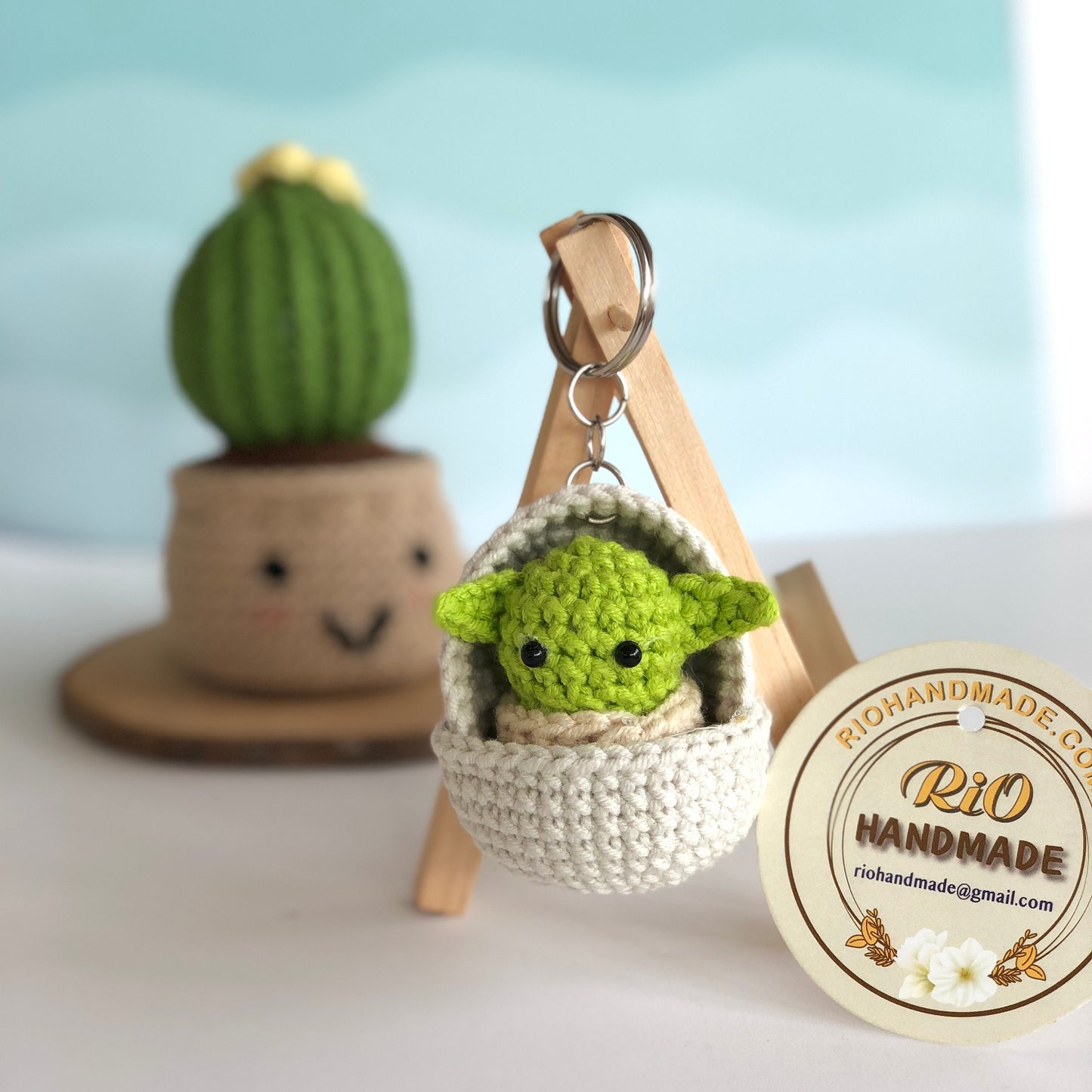 Rio Handmade, crochet keychain, car charm, amigurumi car hanging, plushie toy, cute gift