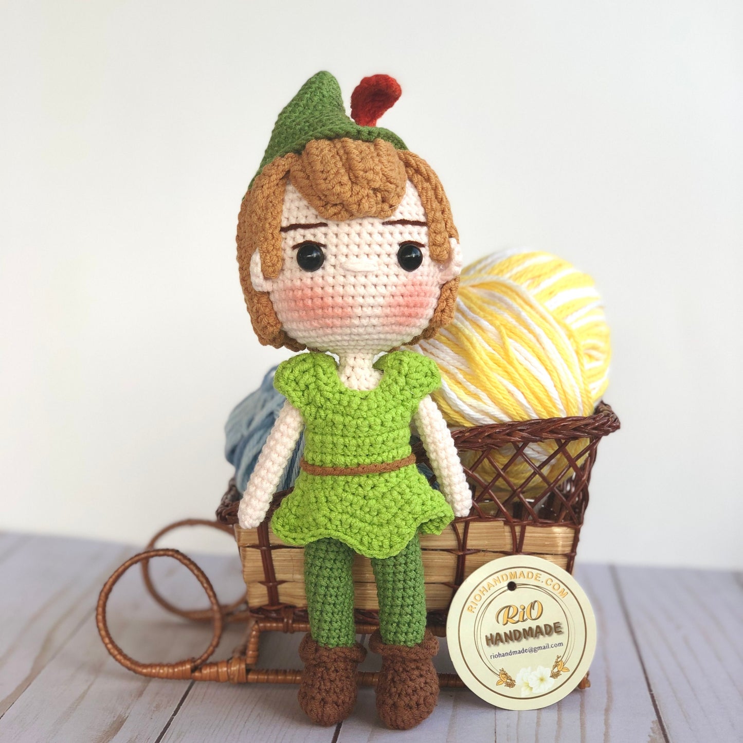 Handmade  animator Prince doll crochet, amigurumi, cute, soft toy for baby, toddler, kid, adult hobby