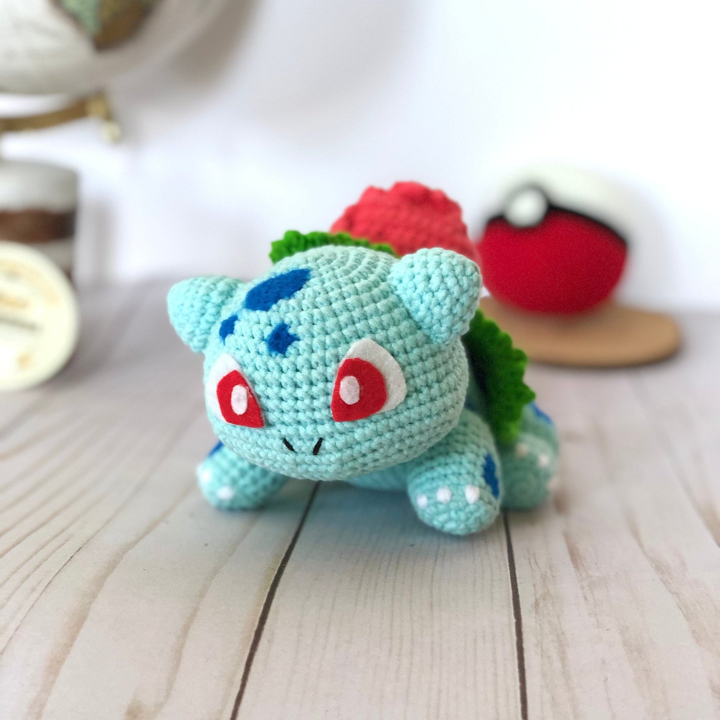 Crochet Bulbasaur Inspired, Custom Order