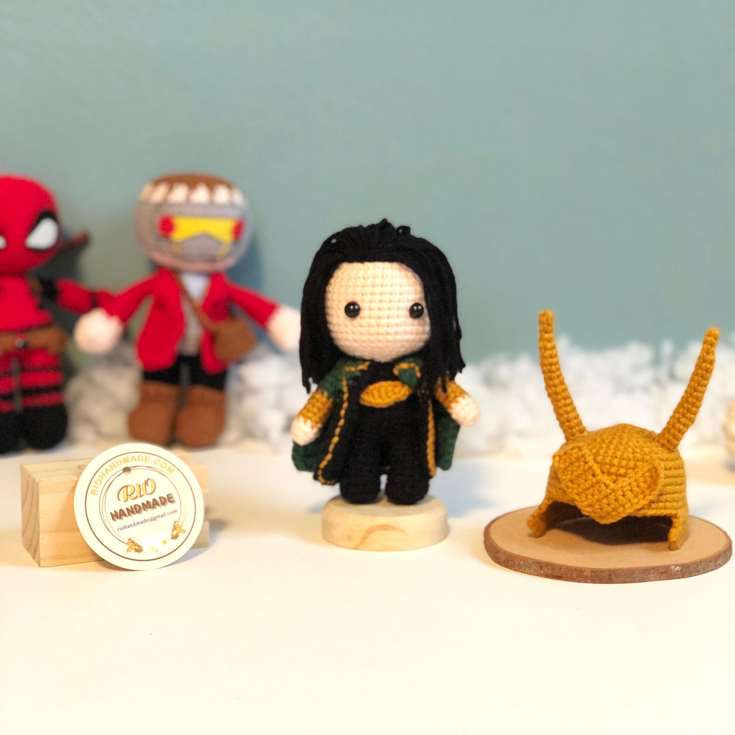 Handmade crocheted amigurumi Loki, inspired plush, gift, present