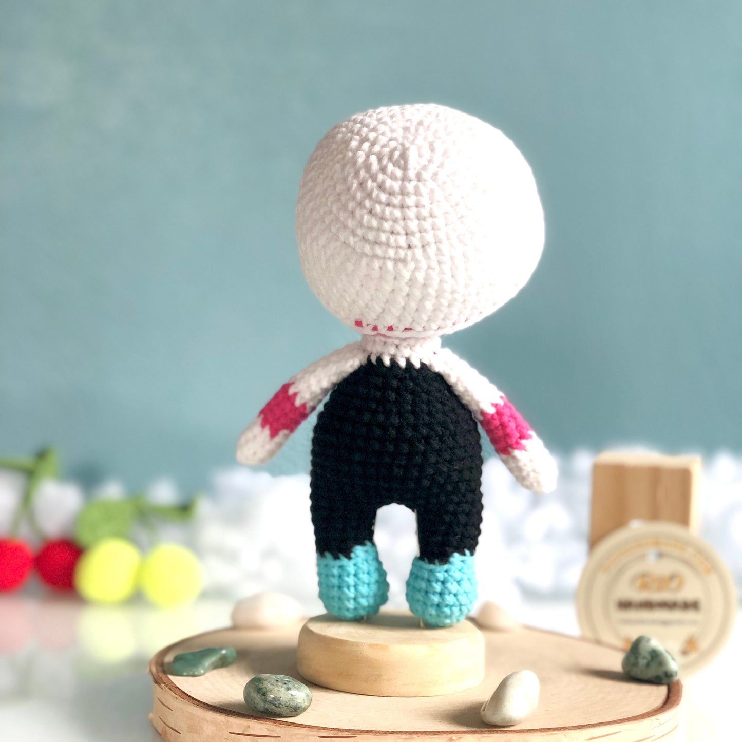 Handmade crocheted doll, Crochet mini doll, Handmade plush doll, Mini custom doll, Cute gift