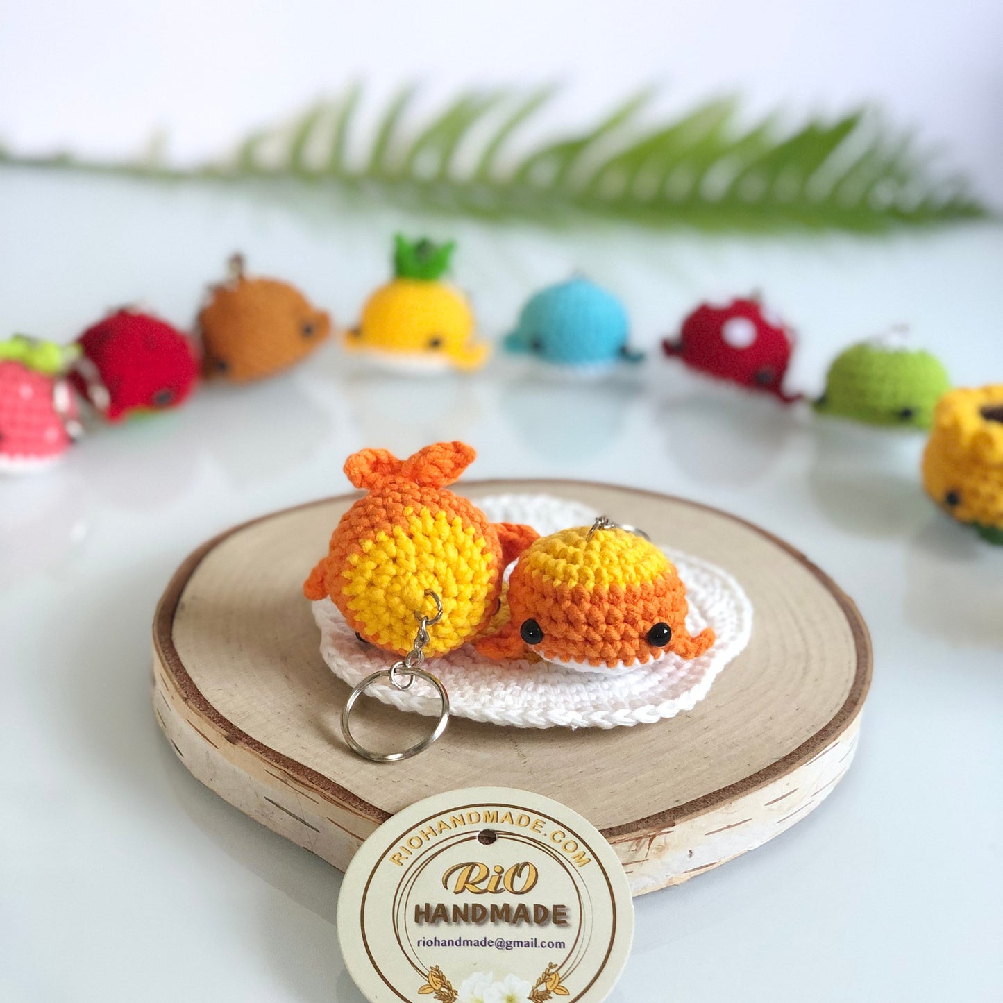 Handmade whale crochet keychain, Cute themed whale keychain, amigurumi, plushie toy, gift
