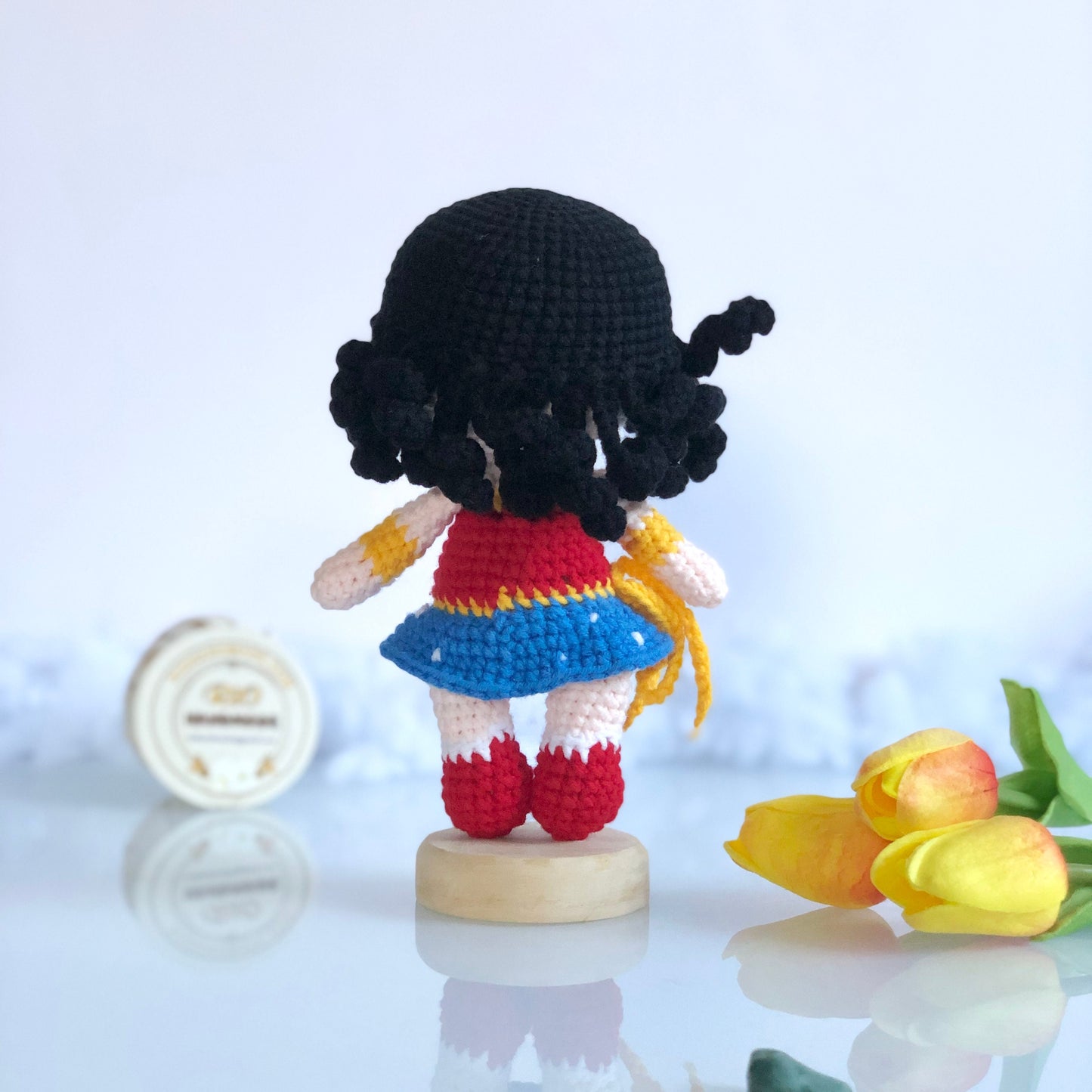 Handmade crocheted doll, Crochet mini doll, Handmade plush doll, Mini custom doll, Cute gift, Adult hobby