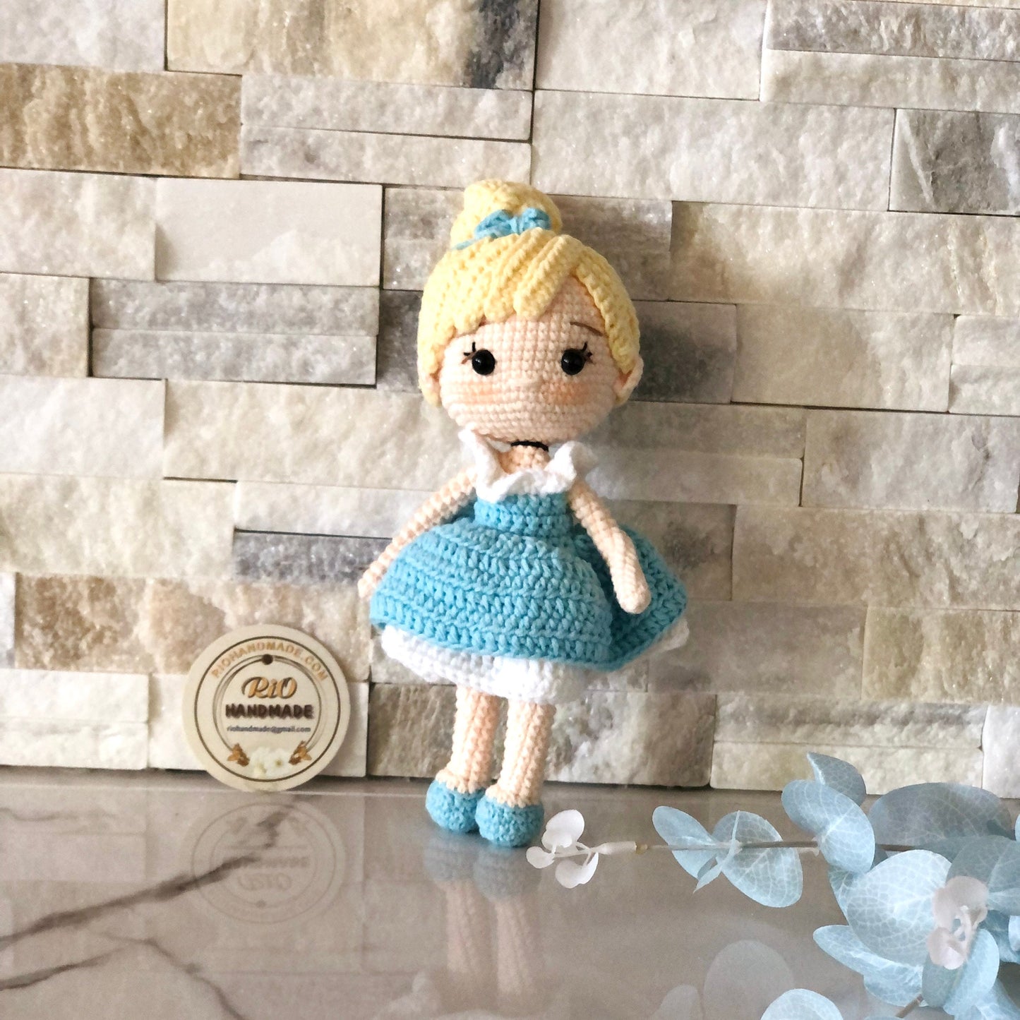 Handmade Princess Inspired Doll Crochet, Cute Princess, Amigurumi Princess Doll, Soft Toy For Baby, Kid, Adult Hobby