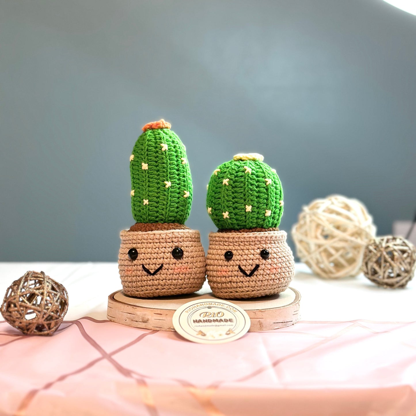 Ready To Ship, Handmade Cactus Gift, Crochet Cactus, Amigurumi Cactus, Faux Plant, Cactus Decor, Potted Cactus