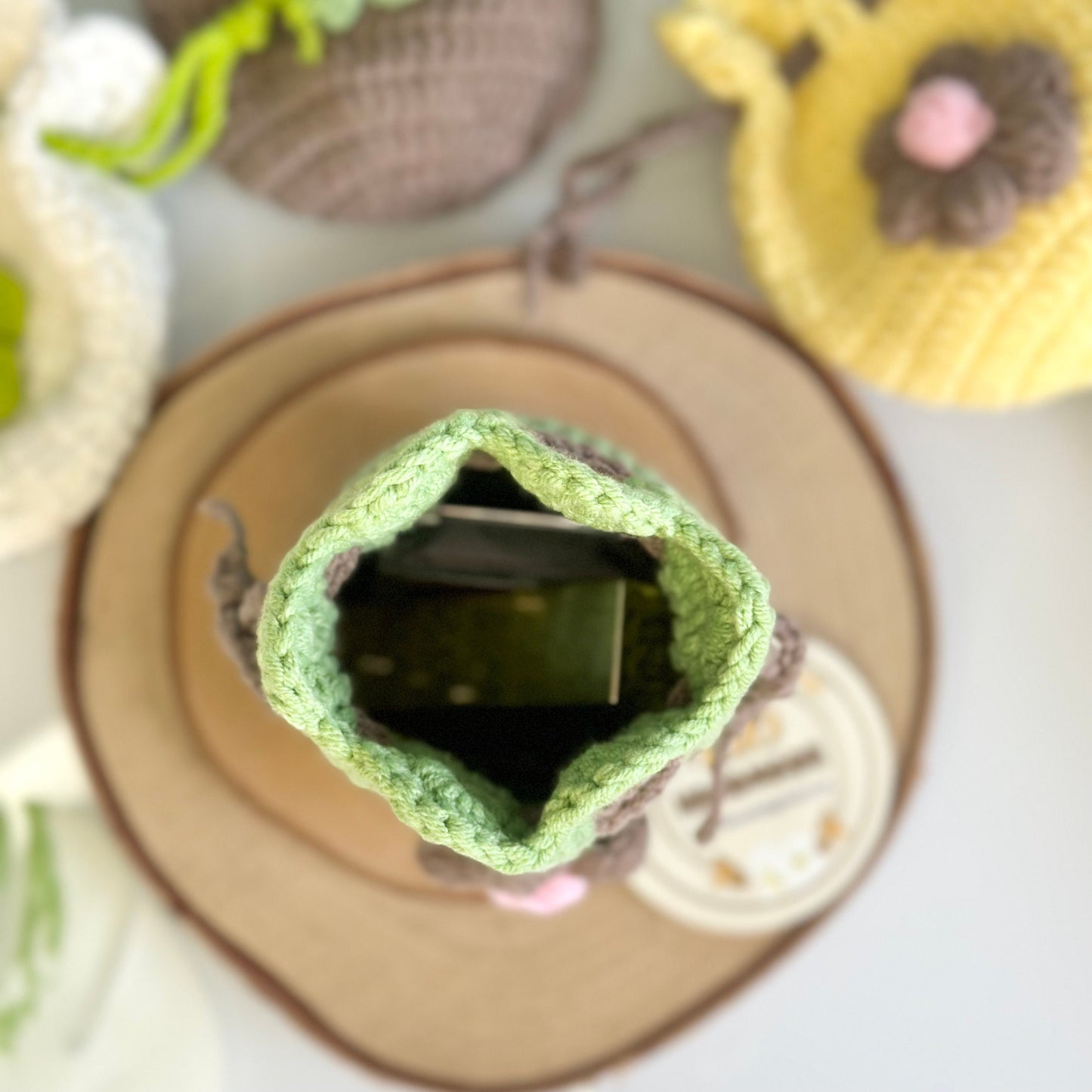 Rio Handmade Flower Pouch, Crochet Flower Pouch, Flower Purse, Cute Mini Coin Bag, Daily Pouch